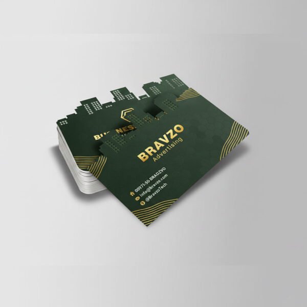 Custom Die Cut Gold Foil Spot UV Matt Lamination 400gsm