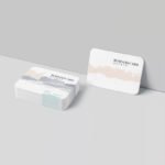 rounded corner spot UV velvet lamination 760mic business card