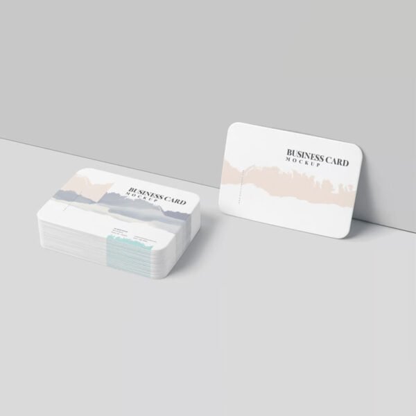 rounded corner spot UV velvet lamination 760mic business card