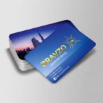 Rounded Corner Gold Foil PET Glossy Lamination 760mic