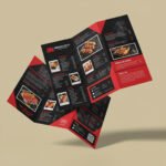 3 folding brochure printing with premium finish in UAE