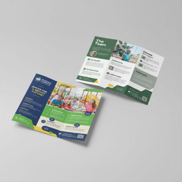3 folding brochure printing with premium finish in UAE