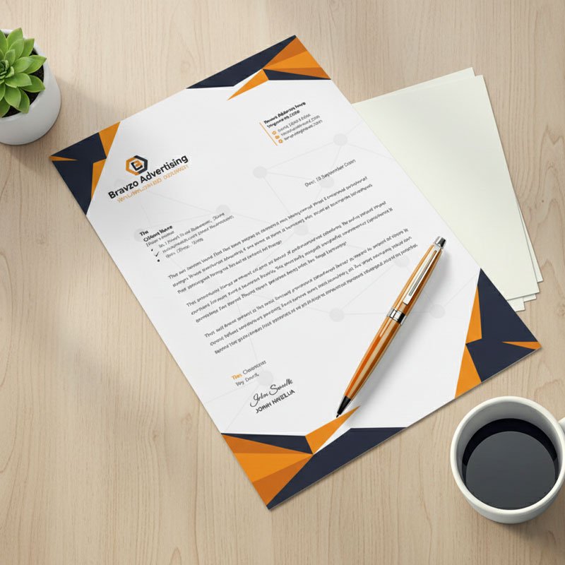 A4 business letterhead printed in Dubai