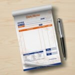 Duplicate NCR bill book printing in Dubai with white and yellow copies