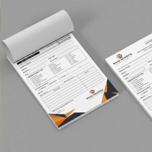 Custom invoice book printing UAE with NCR duplicate copies