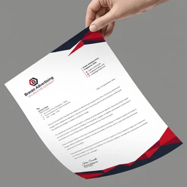Custom company letterhead printing UAE