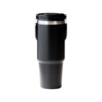 Tumbler with Handle and Sipper Black