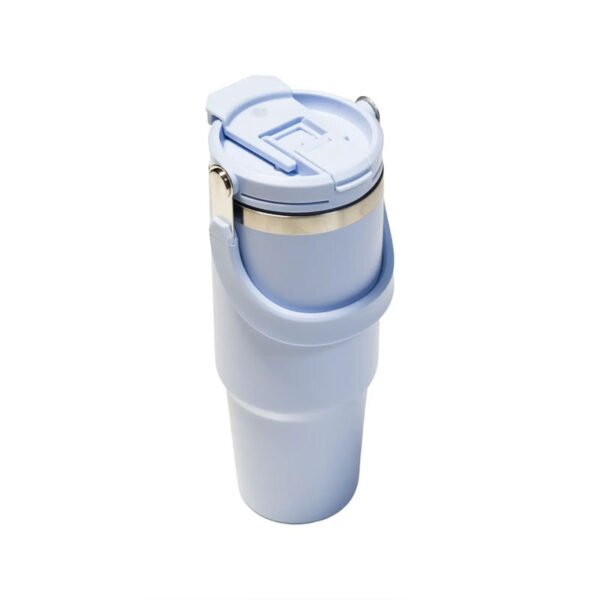 Tumbler with Handle and Sipper Ice Blue