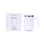 White auto stirring coffee mug for coffee and milk Dubai