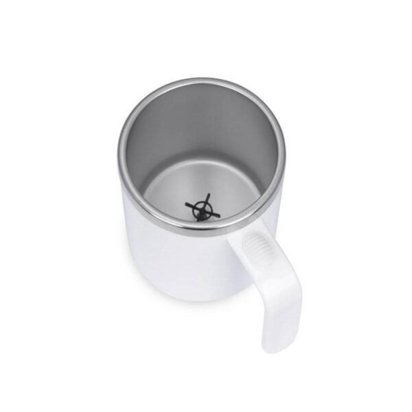 Battery operated self mixing mug for office use