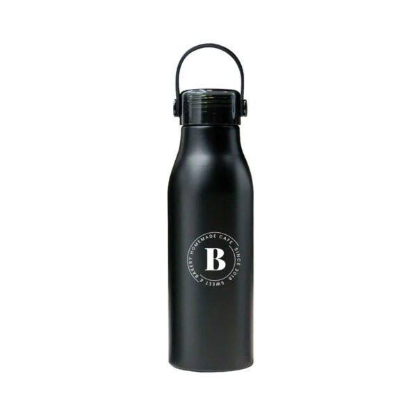 black 750ml aluminum water bottle UAE