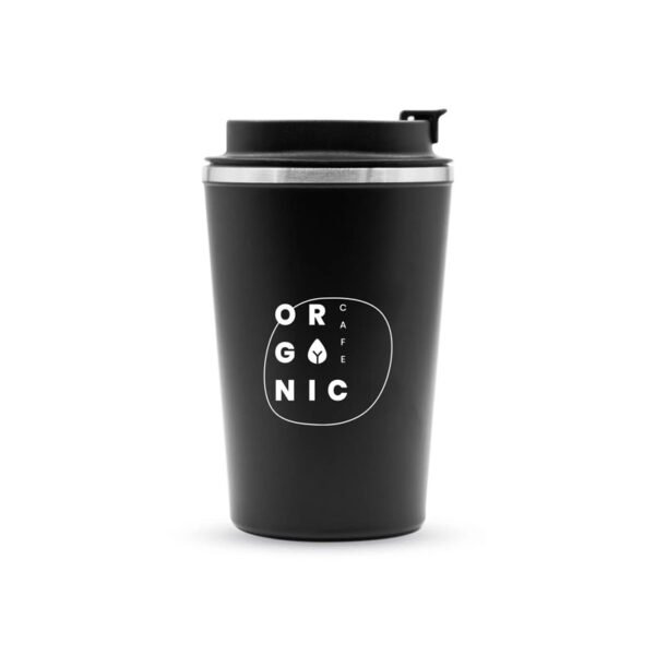 Black stainless steel thermal mug insulated travel mug UAE