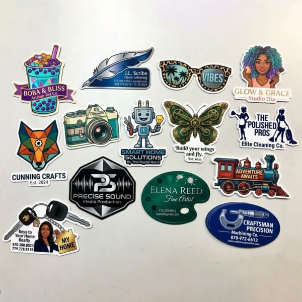 custom shape sticker printing uae