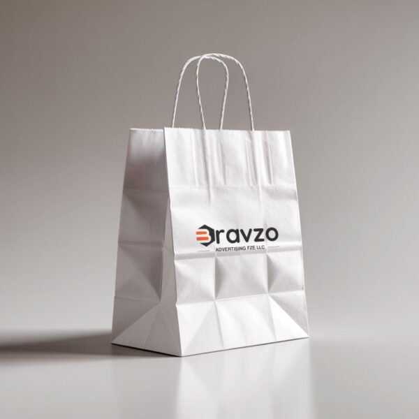 custom kraft shopping bag printing UAE