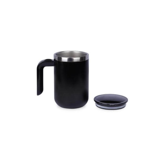 Battery operated self mixing mug for office use