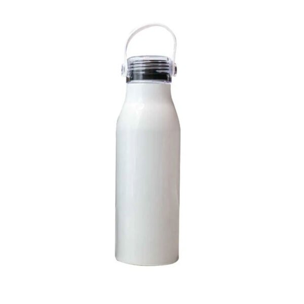 white 750ml aluminum water bottle reusable UAE